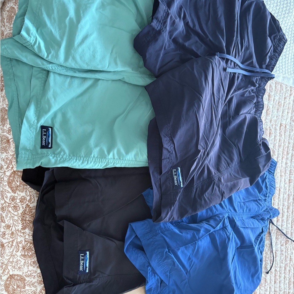 Lot of L.L. Bean Men's Shorts - Green, Black, Blue